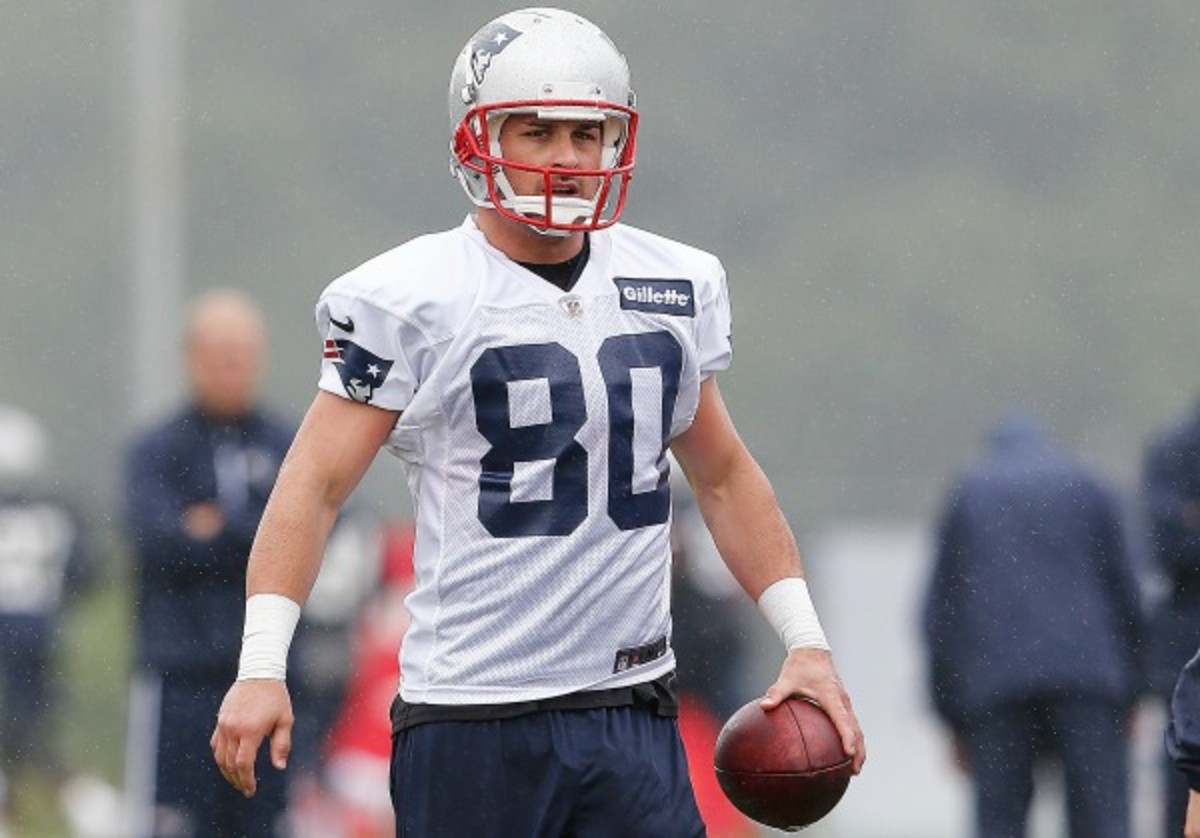 Danny Amendola could miss the Jets game with an injured groin. (Jim Rogash/Getty Images)
