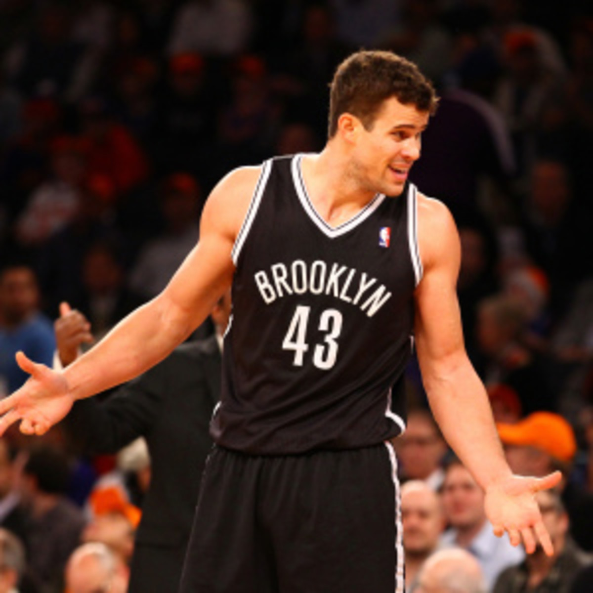 Kris Humphries was told by P.J. Carlesimo that he's out of the rotation. (Al Bello/Getty Images)