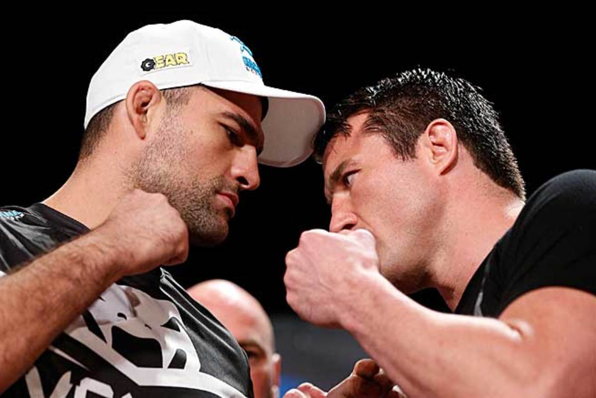 Former 205-pound champ Shogun Rua (left) will put his 21-7 record up against Chael Sonnen (27-13-1) in Boston.