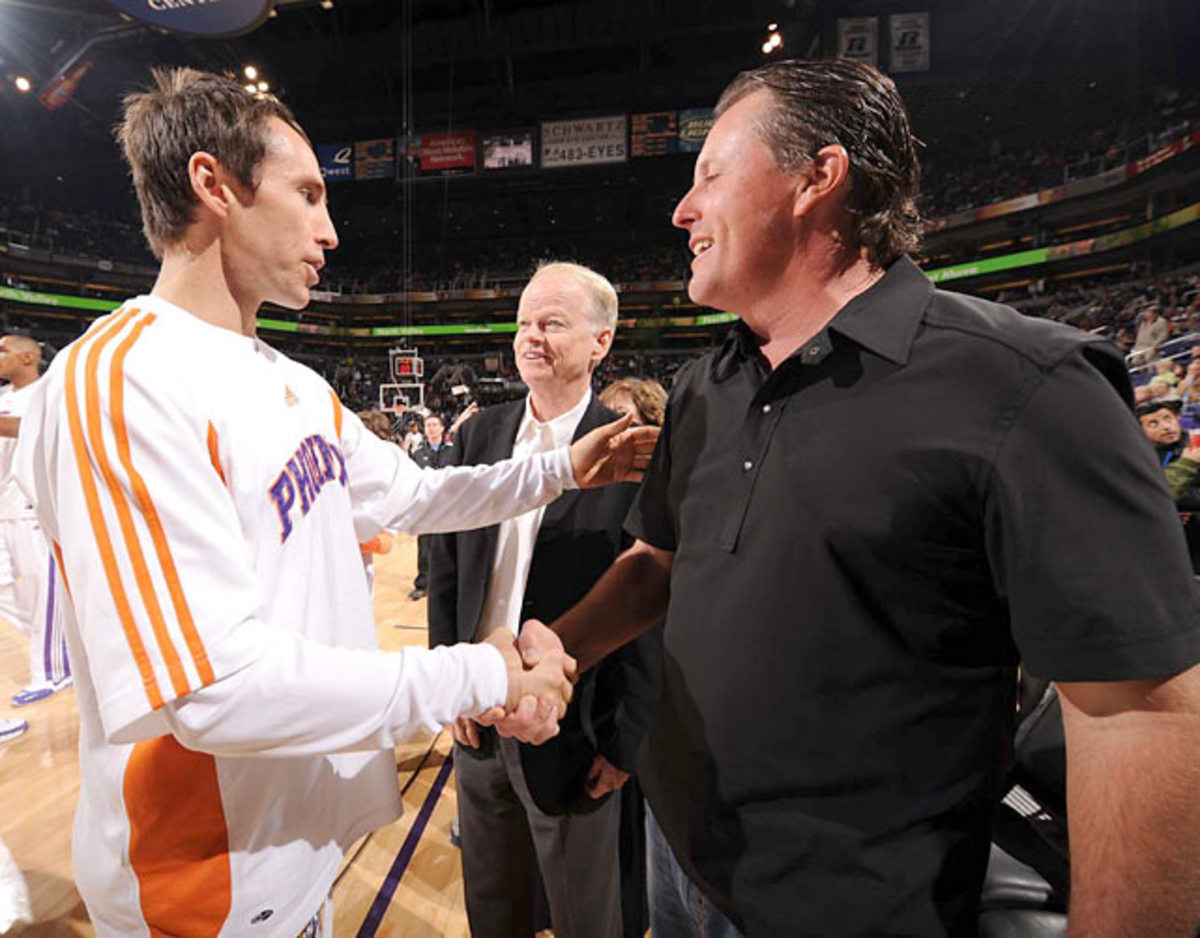 Phil Mickelson and Steve Nash