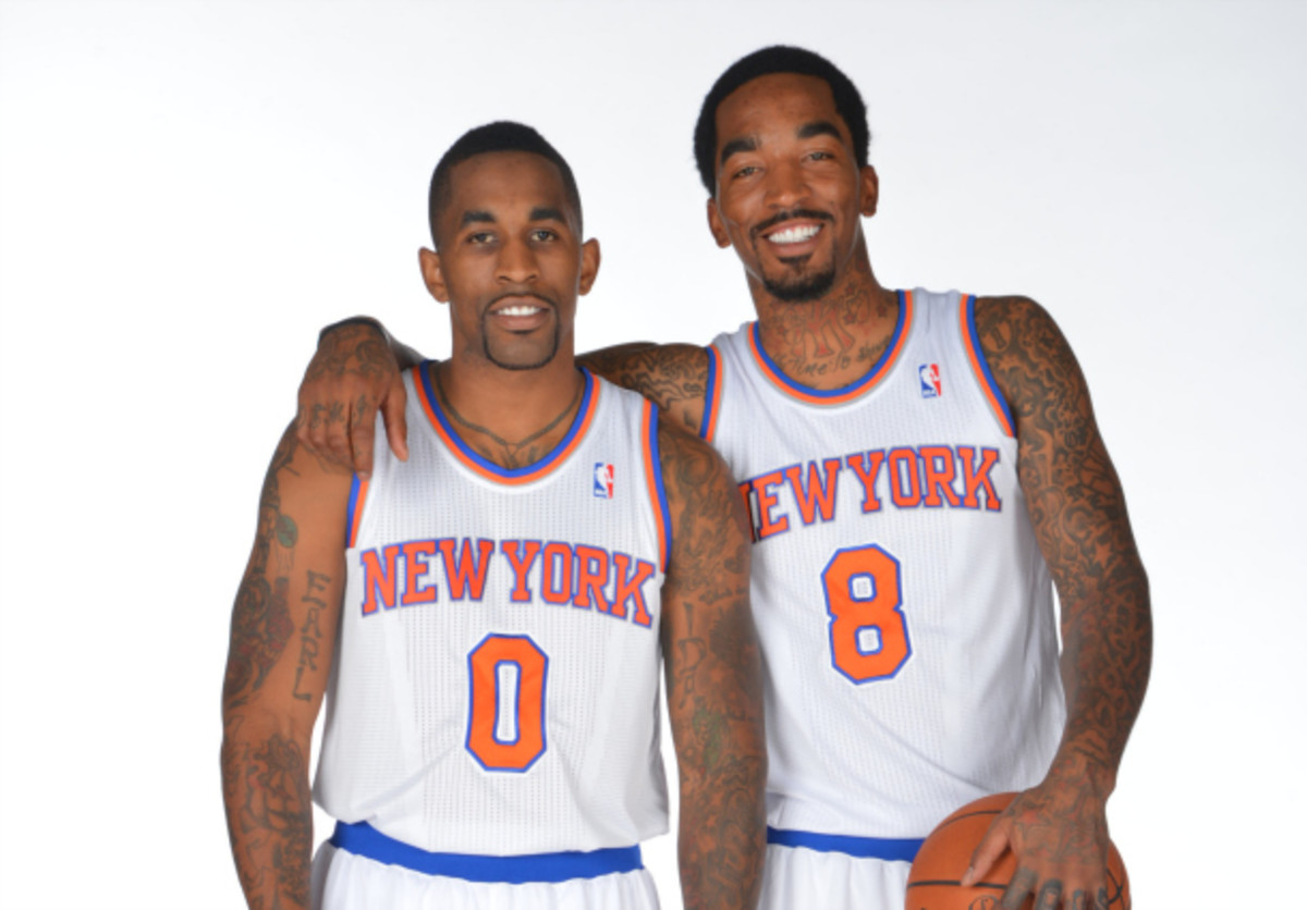 Chris Smith (left) is brother to Knicks guard J.R. Smith. (Jesse D. Garrabrant/NBAE via Getty Images)