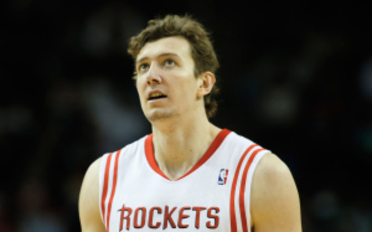 Omer Asik has averaged less than 15 minutes per game for the Rockets over the past five games, a span in which Houston has gone 4-1. (Scott Halleran/Getty Images)
