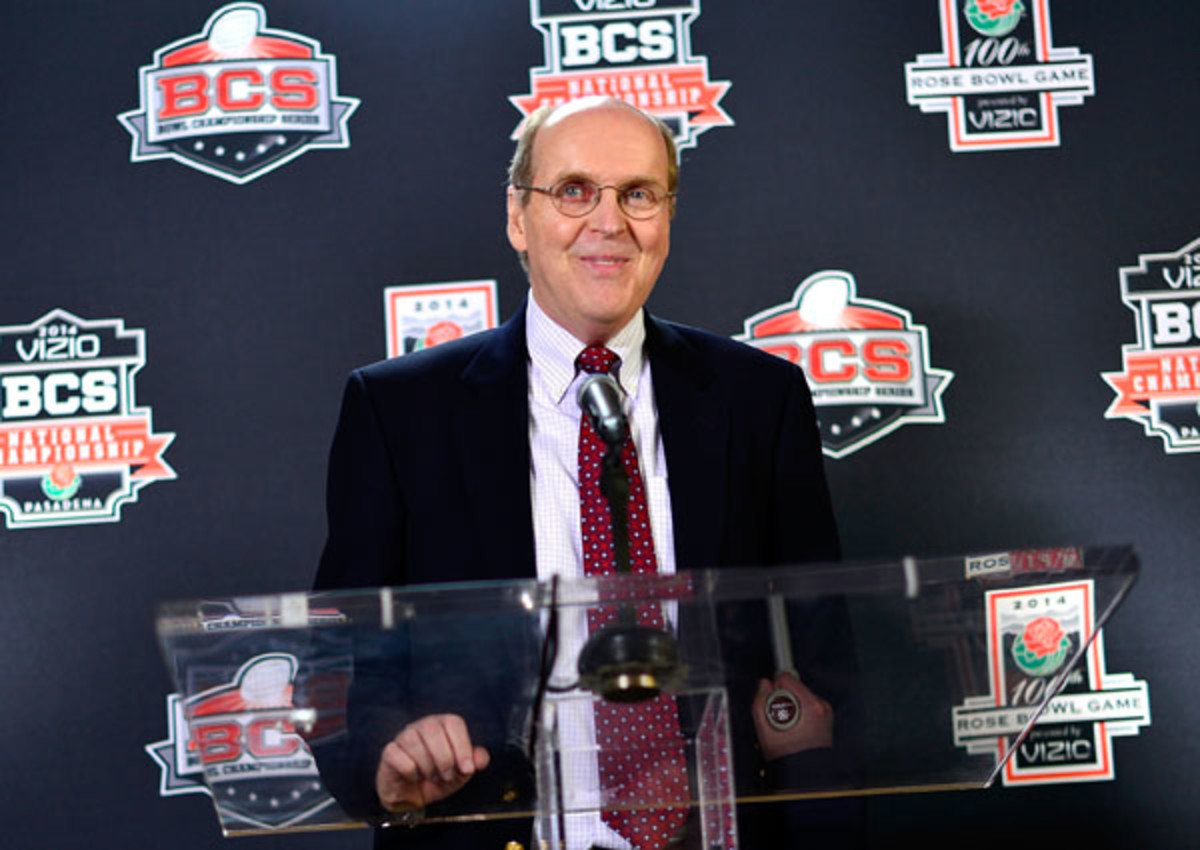 Executive director Bill Hancock had previously suggested current ADs were unlikely to serve on the College Football Playoff selection committee. (Jerod Harris/WireImage)