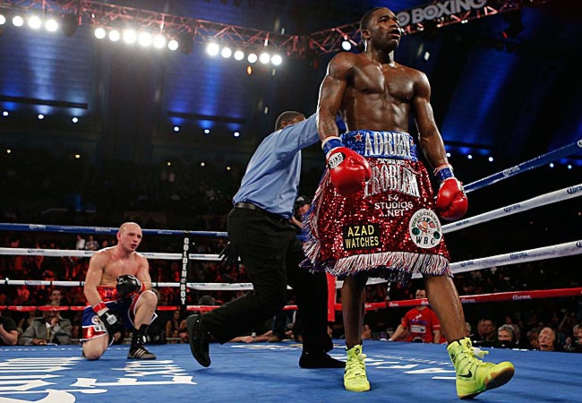 Broner, a 23-year-old Cincinnati native, controlled most of the bout before winning by TKO in the fifth round.