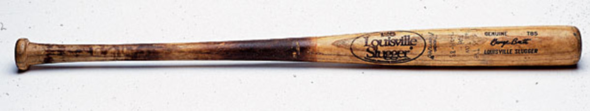 1976 John Wathan Signed Game Used Louisville Slugger Baseball Bat