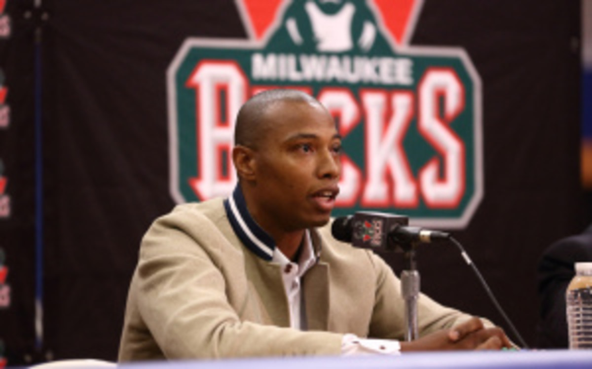 The fine comes less than a week after the NBA fined Brooklyn Nets forward-center Andray Blatche for the same gesture. (Gary Dineen/Getty Images)