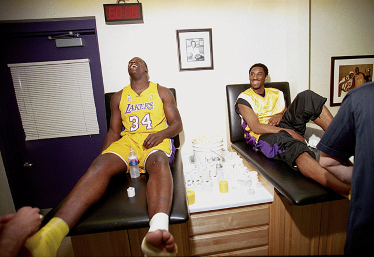  Shaquille O'Neal and&lt;br&gt; Kobe Bryant