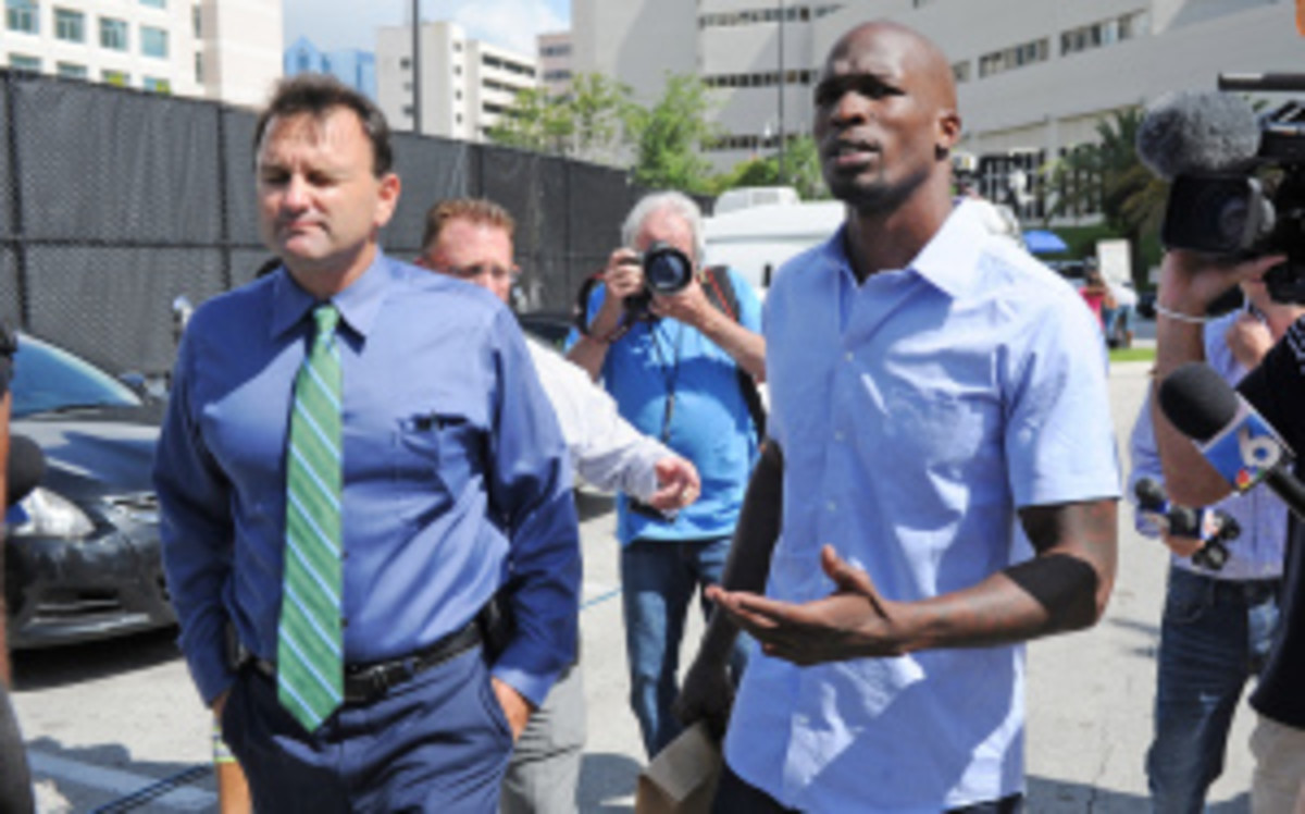 Chad Johnson said Tuesday that he wants another chance after his time in jail and hopes to play again in the NFL. (Larry Marano/Getty Images)