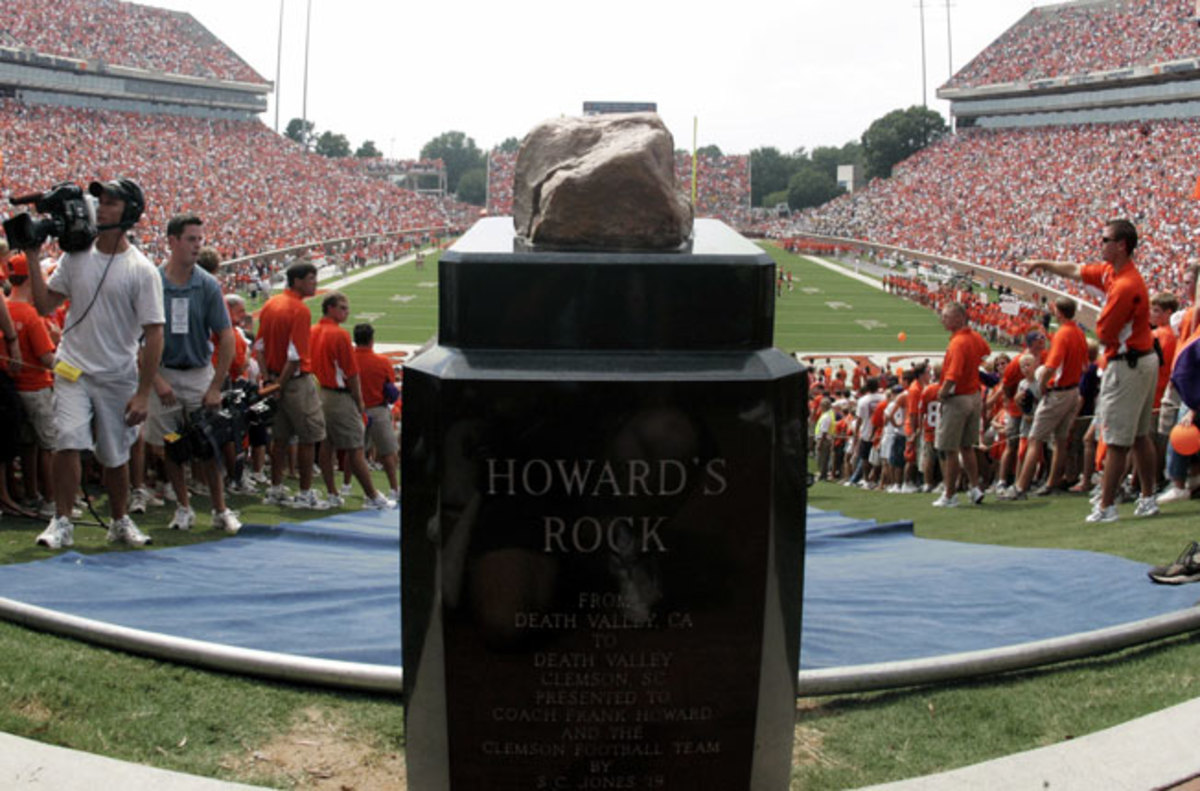 Clemson released a security video investigators believe is linked to the vandalism of Howard's Rock.