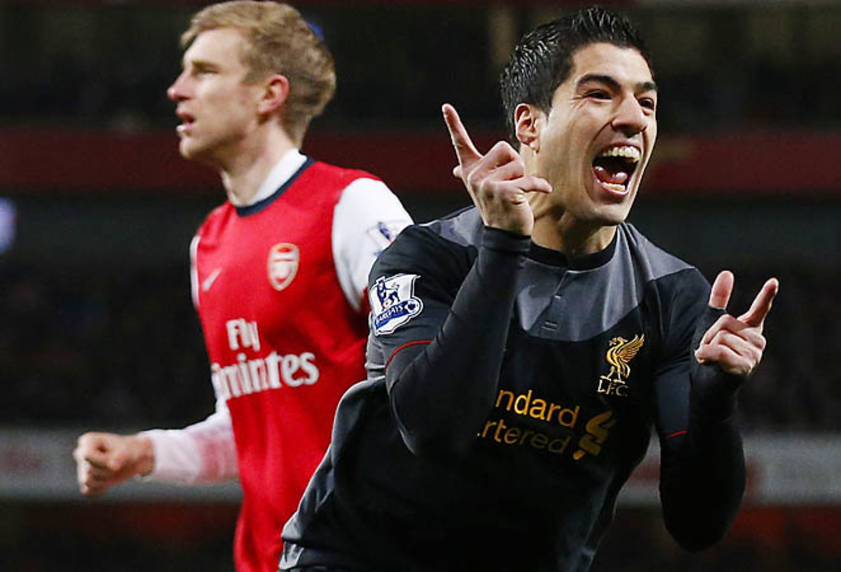 Luis Suarez and Liverpool settled for a draw with Arsenal on Wednesday.
