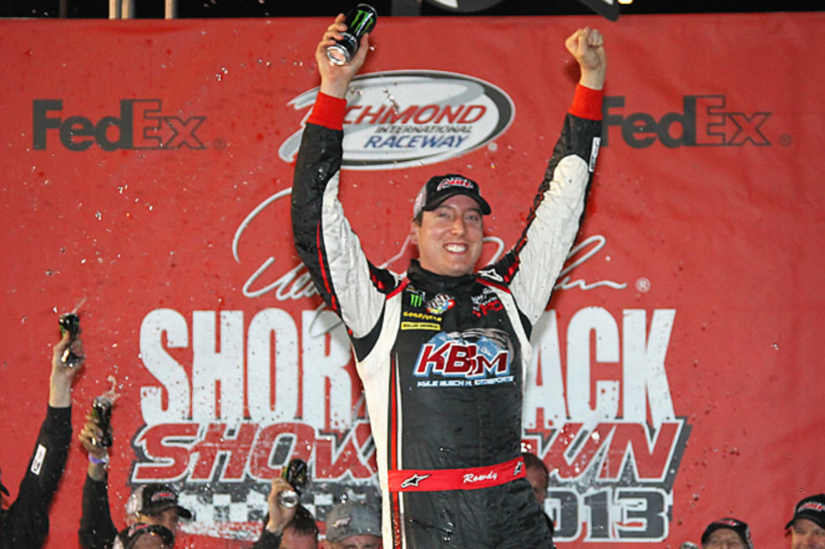 This was Busch's third time winning the event, which benefits the Denny Hamlin Foundation.