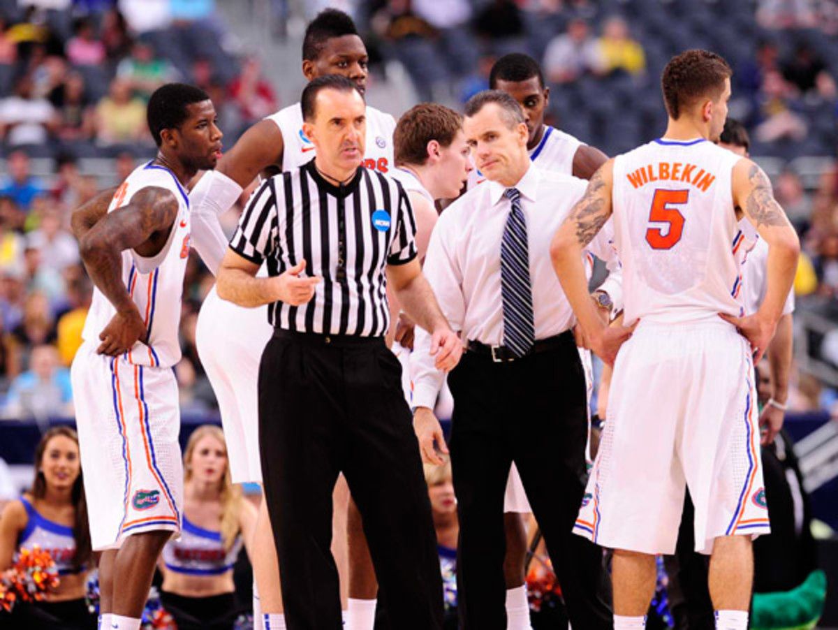 Billy Donovan's Florida Gators were routed from the get-go by Michigan. (Greg Nelson/SI)
