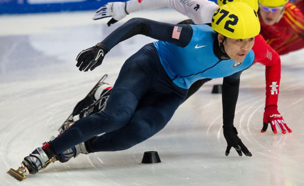U.S. speedskater Simon Cho was suspended for two years after tampering with a rival's skates.