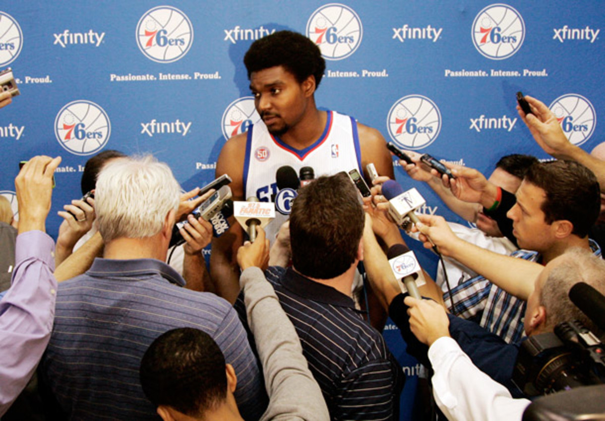 Andrew Bynum has yet to play a single minute for the Sixers.