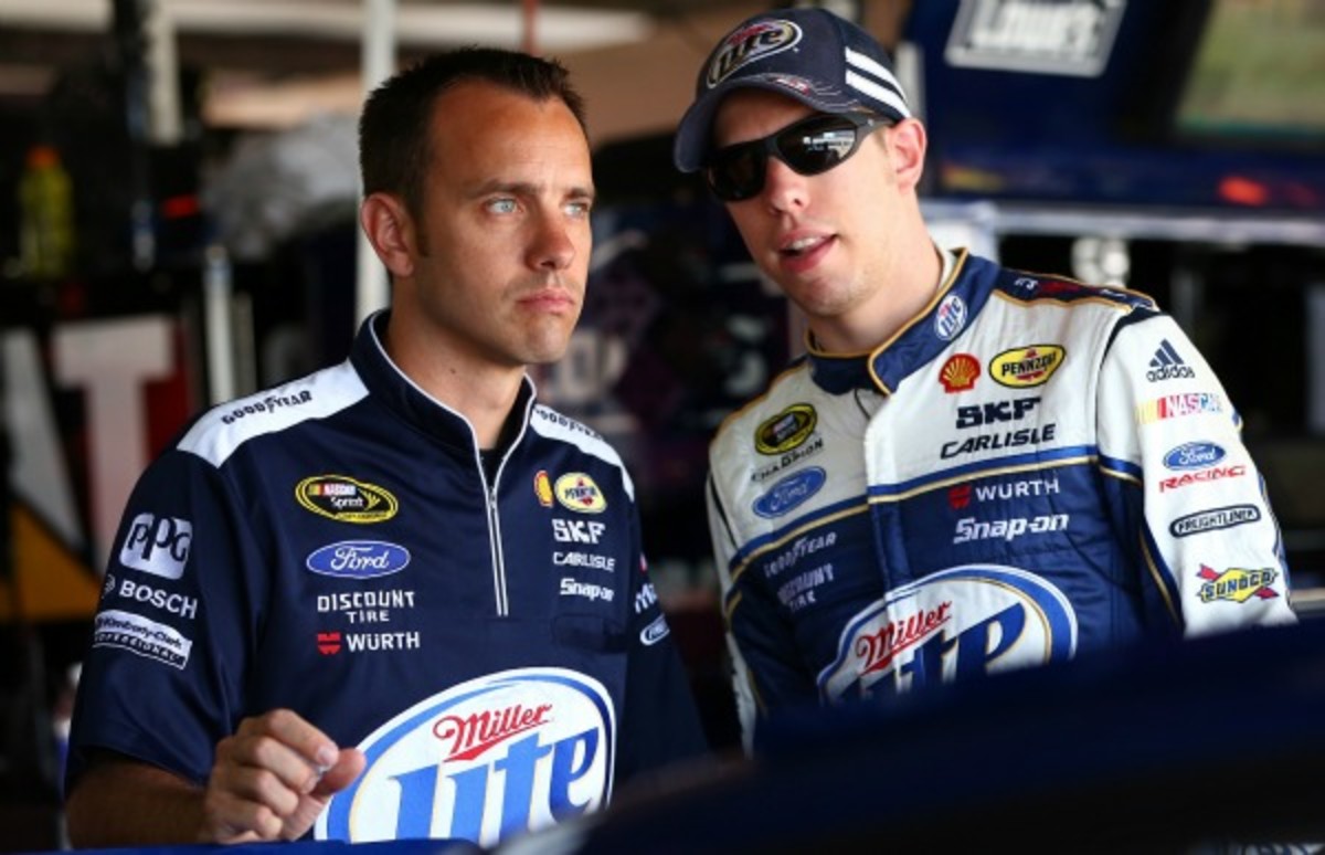 Crew chief Paul Wolfe and driver Brad Keselowski have previously felt NASCAR's wrath. (Tom Pennington/Getty Images)