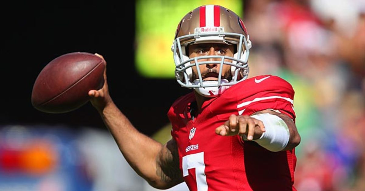 Colin Kaepernick threw for over 400 yards in his opening game, making his fantasy owners very happy.