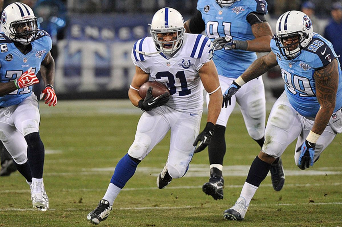 Donald Brown rushed for 80 yards and two TDs in Week 11, while Trent Richardson ran for 22 yards.