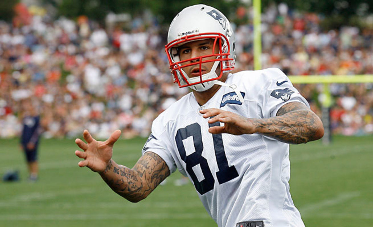 Aaron Hernandez was released by the Patriots on Tuesday after being arrested and charged with murder.