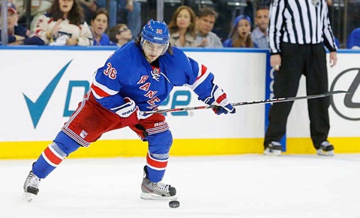 Mats Zuccarello of the New York Rangers