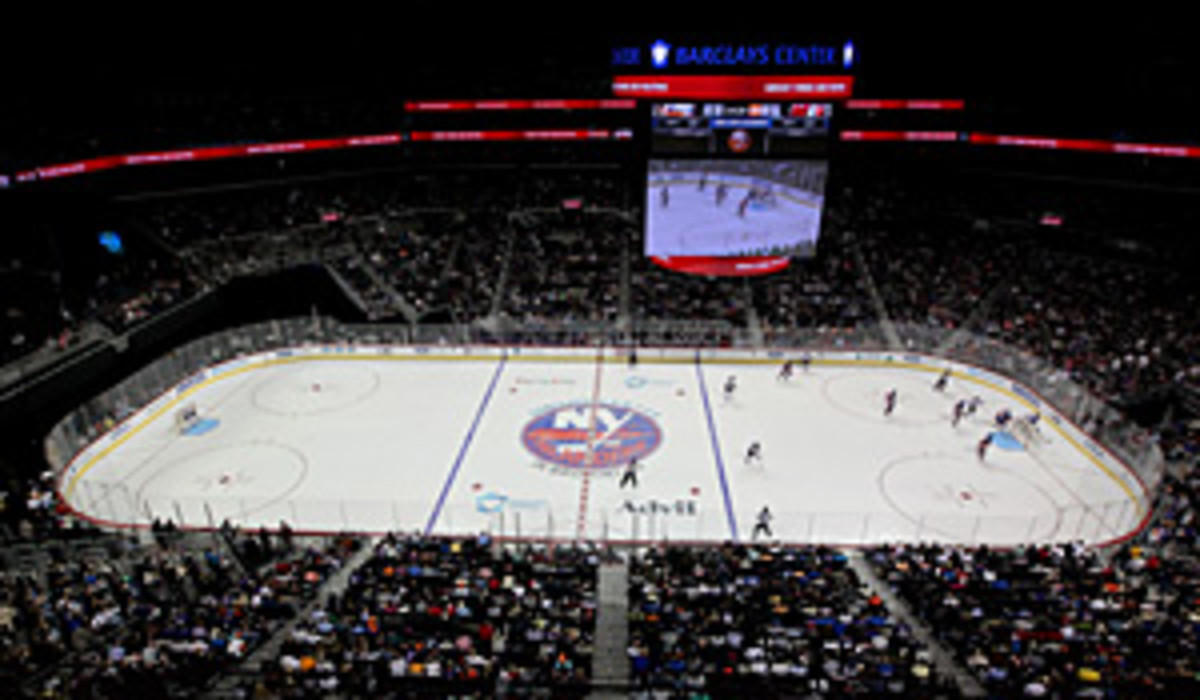 The Isles' sparkling new home, the Barclays Center, awaits for 2015, a sign of better times.