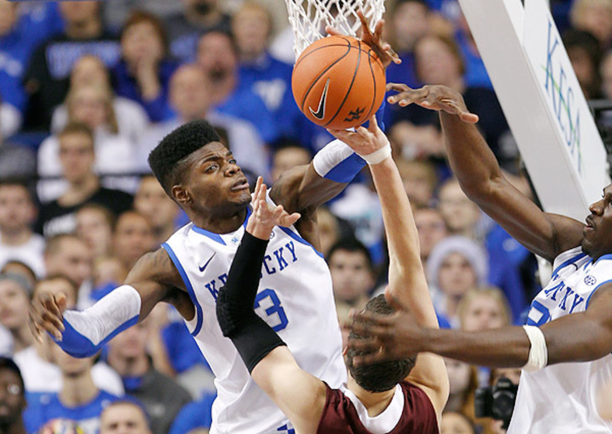 Nerlens Noel is recovering from a knee injury, but expects to be ready to play by Christmas. (John Sommers/Icon SMI)