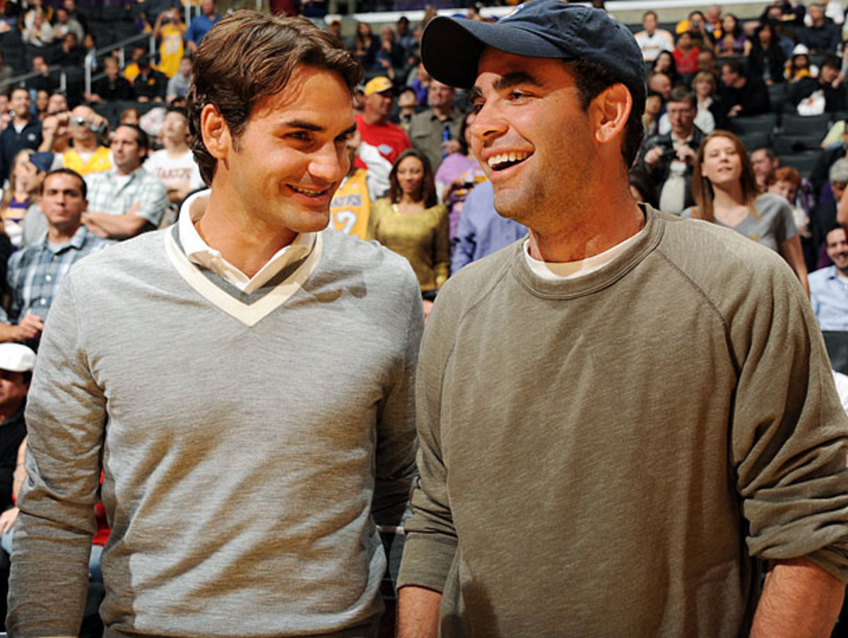 Roger Federer and Pete Sampras