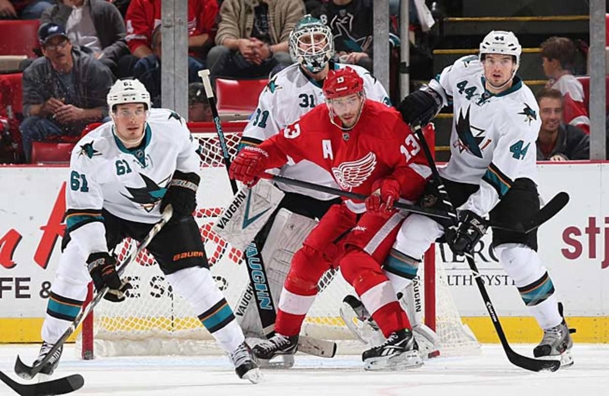 After winning with high-powered offense, the Sharks made a defensive statement against Detroit.