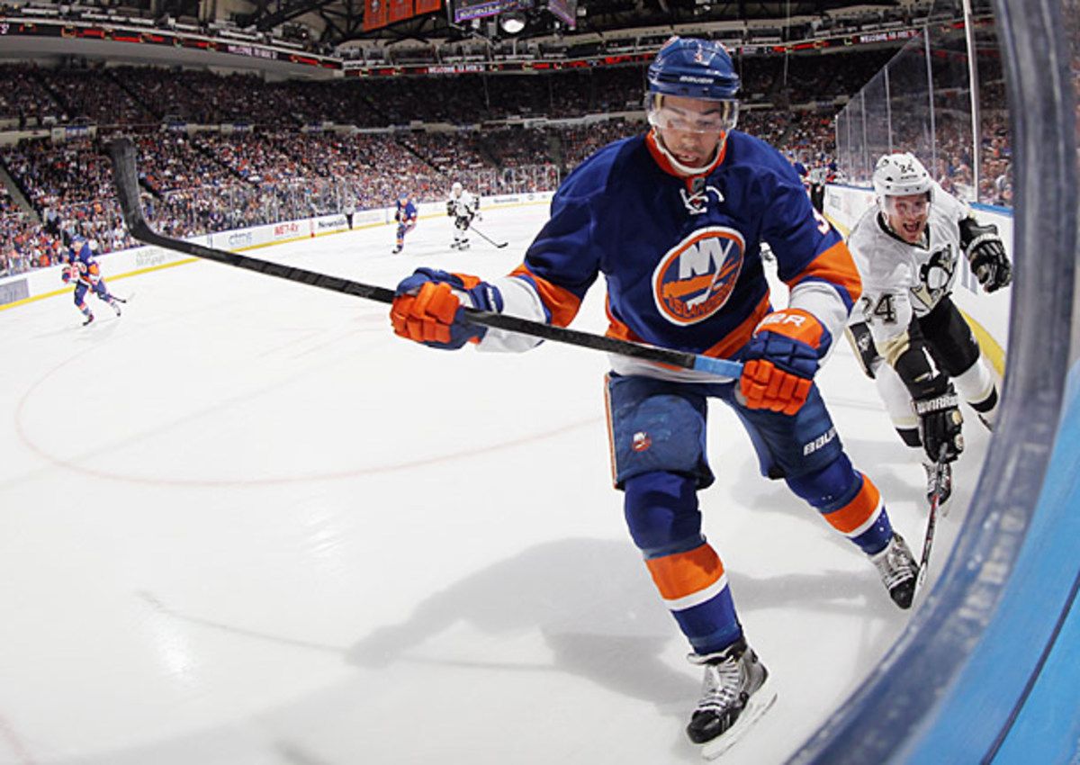 Travis Hamonic of the New York Islanders