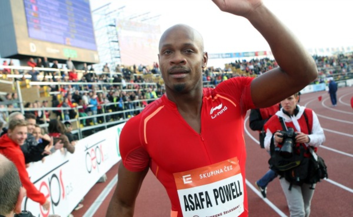 Asafa Powell tested positive for a banned stimulant and is under investigation for doping. (Getty Images)