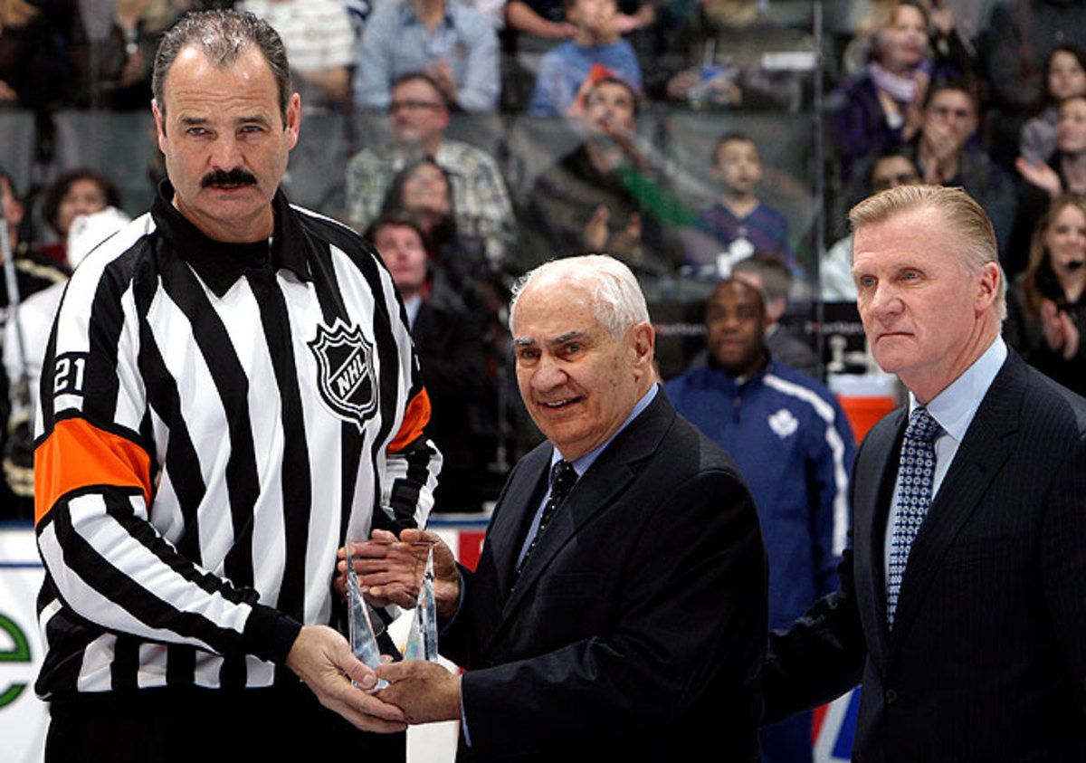 Terry Gregon (right) will continue to serve the NHL as a consultant on officiating matters.