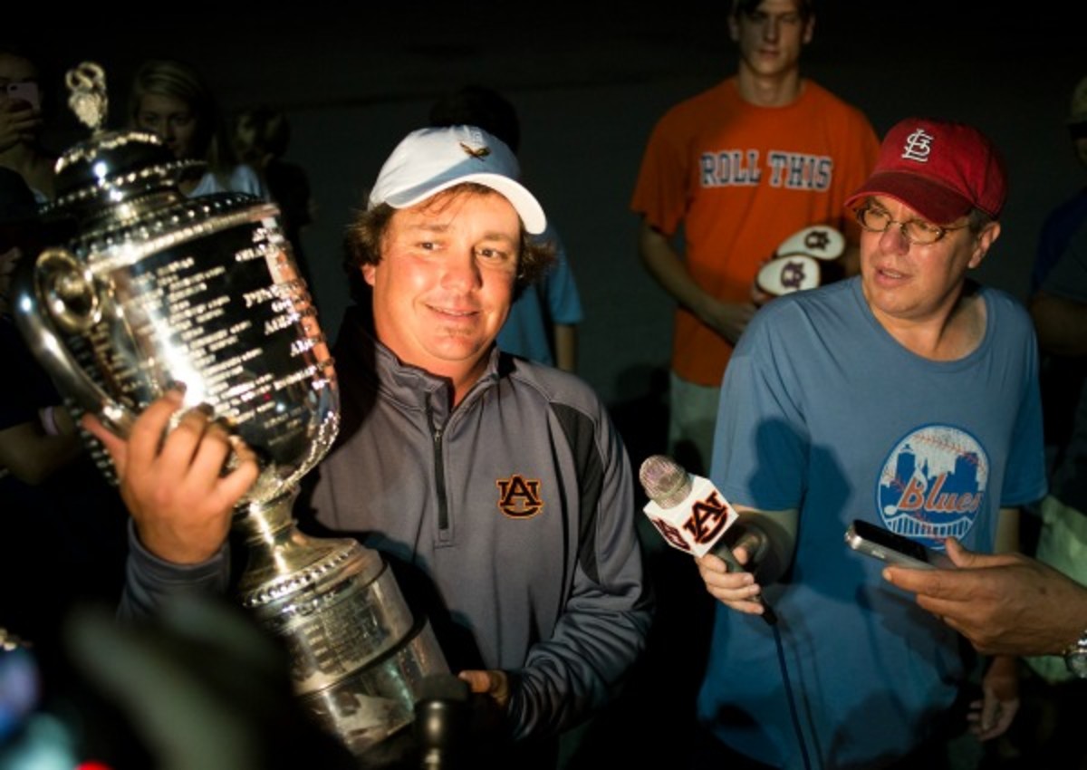 Jason Dufner returned to Auburn, Ala. the conquering hero after winning the 2013 PGA Championship. (AP)