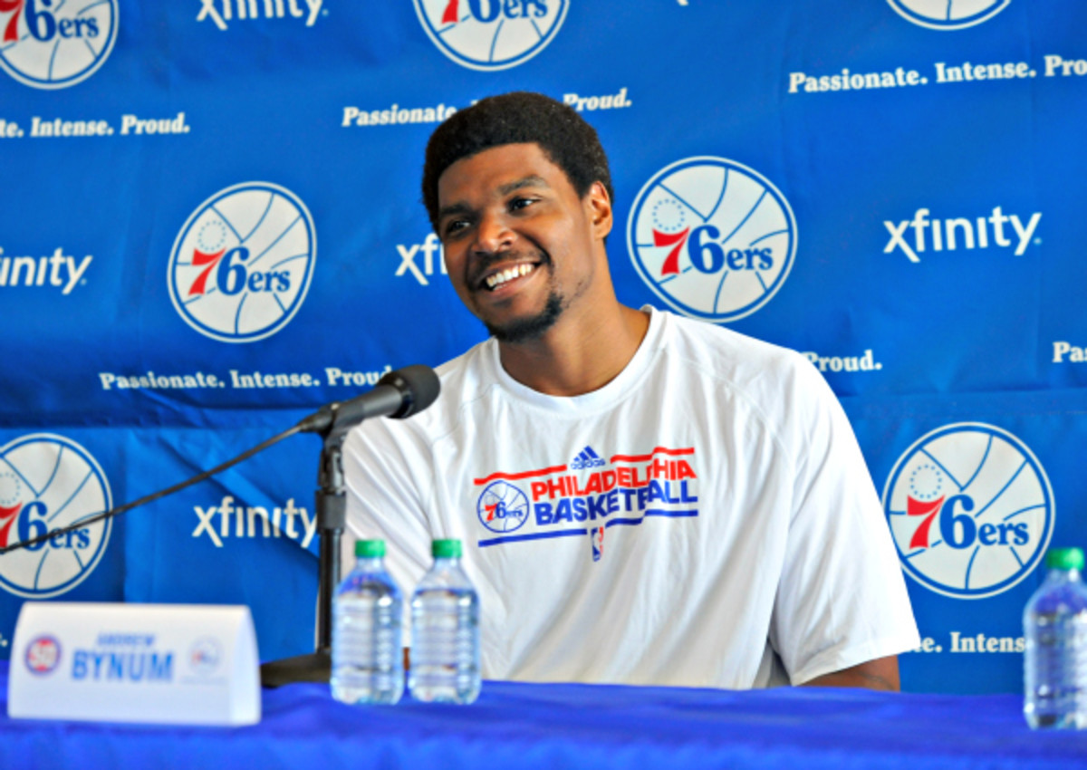 Andrew Bynum did not play a single game for the 76ers. (David Dow/NBAE via Getty Images)