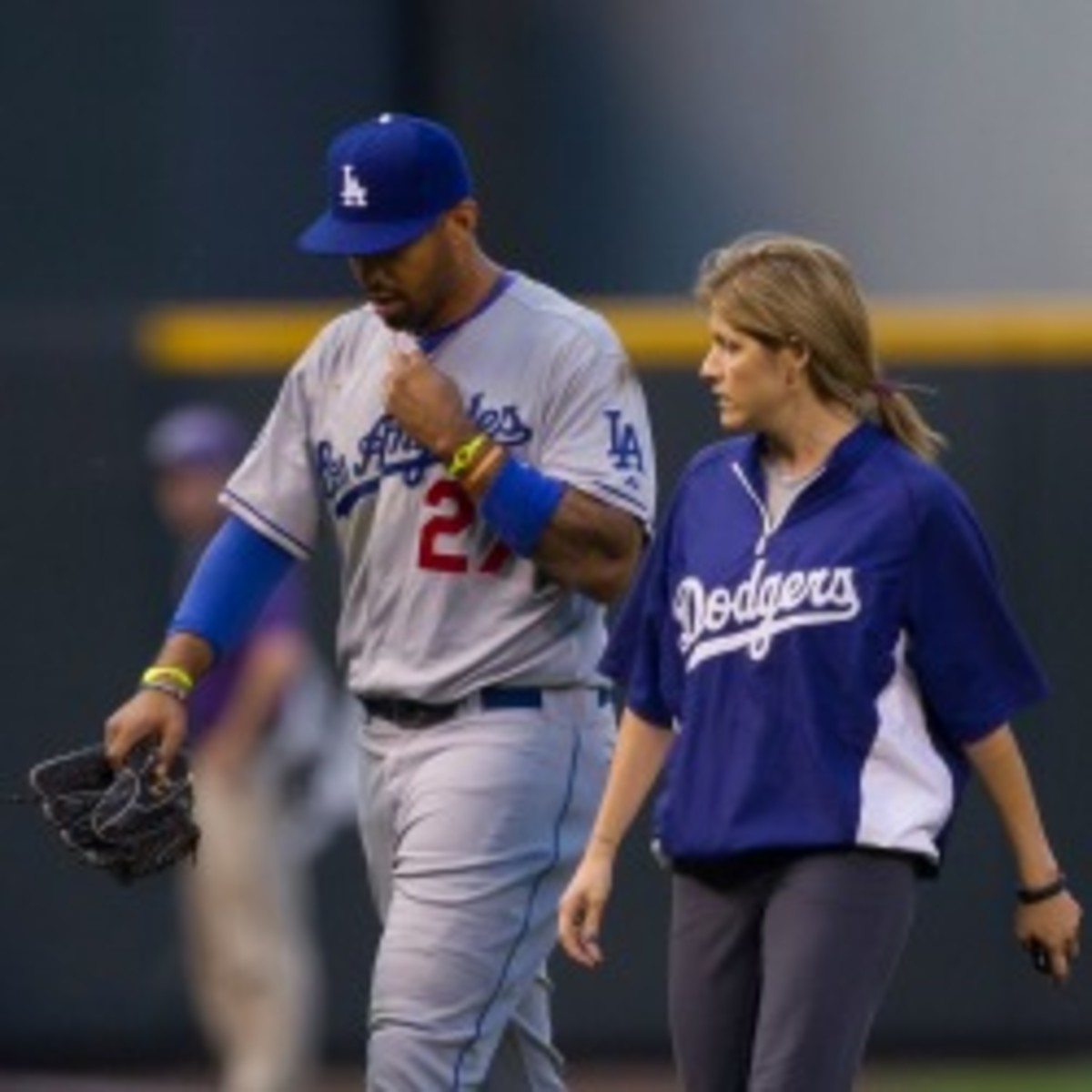 Dodgers slugger Matt Kemp hopes to be ready to play on opening day. (Justin Edmonds/Getty Images)