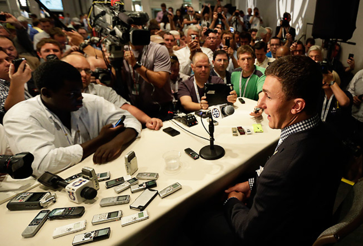 Johnny Manziel's offseason has been full of media swarms, headlines and various other distractions.