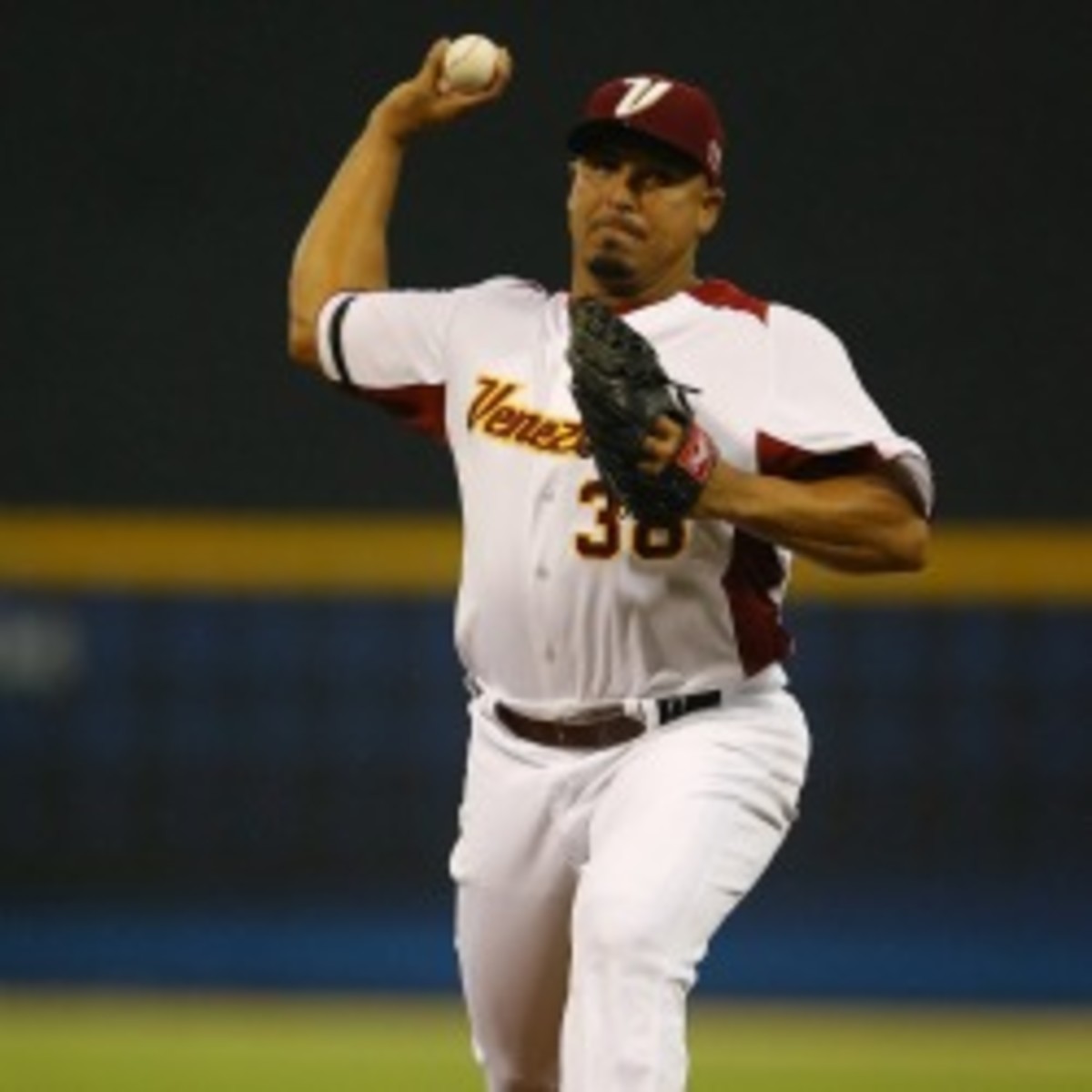 Carlos Zambrano is joining the Phillies on a minor-league deal. (Photo by Al Bello/Getty Images)