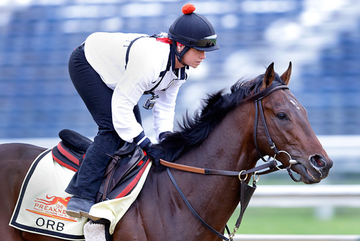 Orb drew the No. 1 spot for the Preakness, where he risks being pinned on the rail or pushed back.