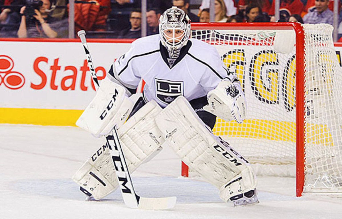 Jonathan Bernier's record was 9-3-1 last season, with a goals-against average of 1.88 and save percentage of .922.