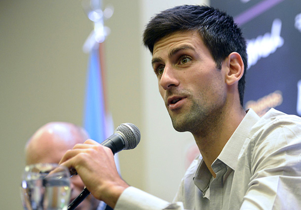Despite his influence in his home country, Novak Djokovic does not plan to get involved in Serbia's politics. (JUAN MABROMATA/AFP/Getty Images)
