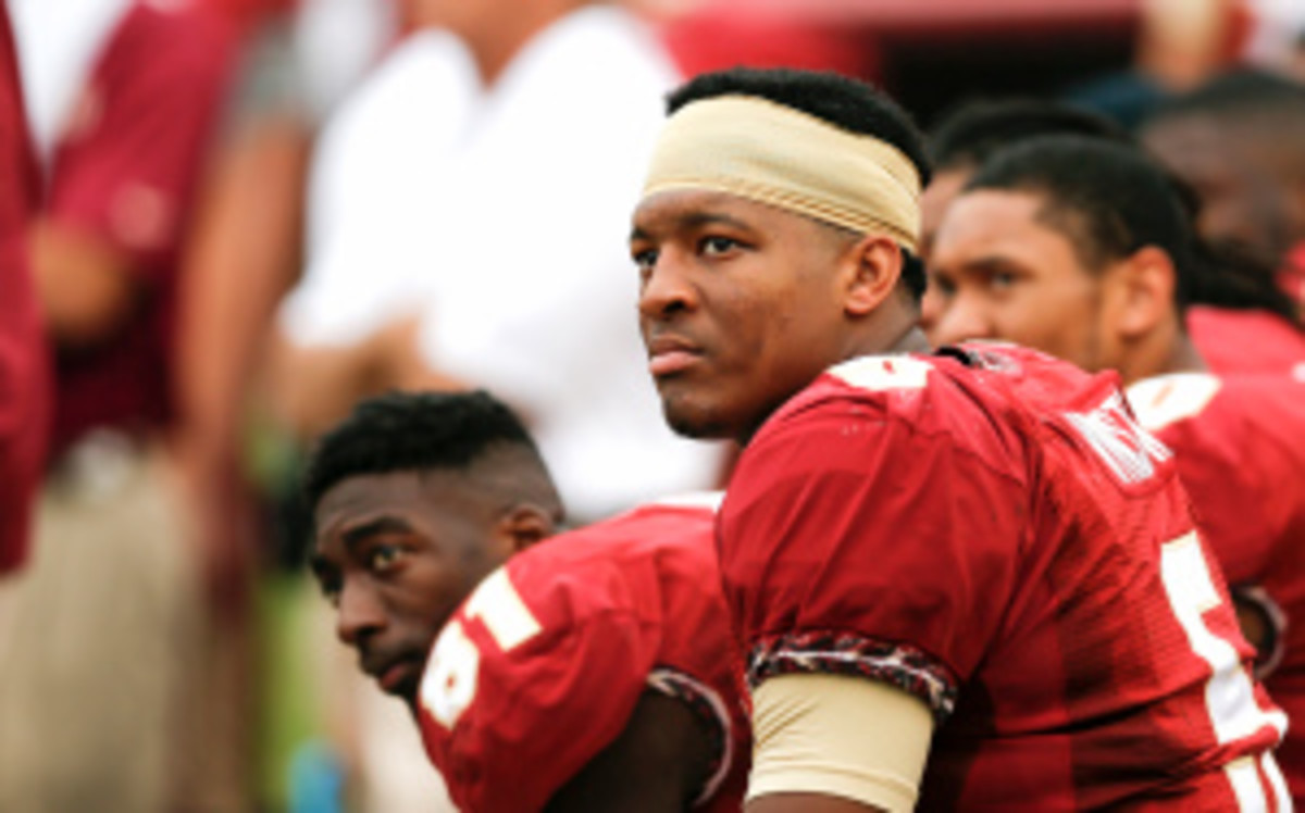 Jameis Winston, a leading Heisman Trophy candidate, told police he was involved in the BB gun battle with teammates but denied firing any shots. (Don Juan Moore/Getty Images)