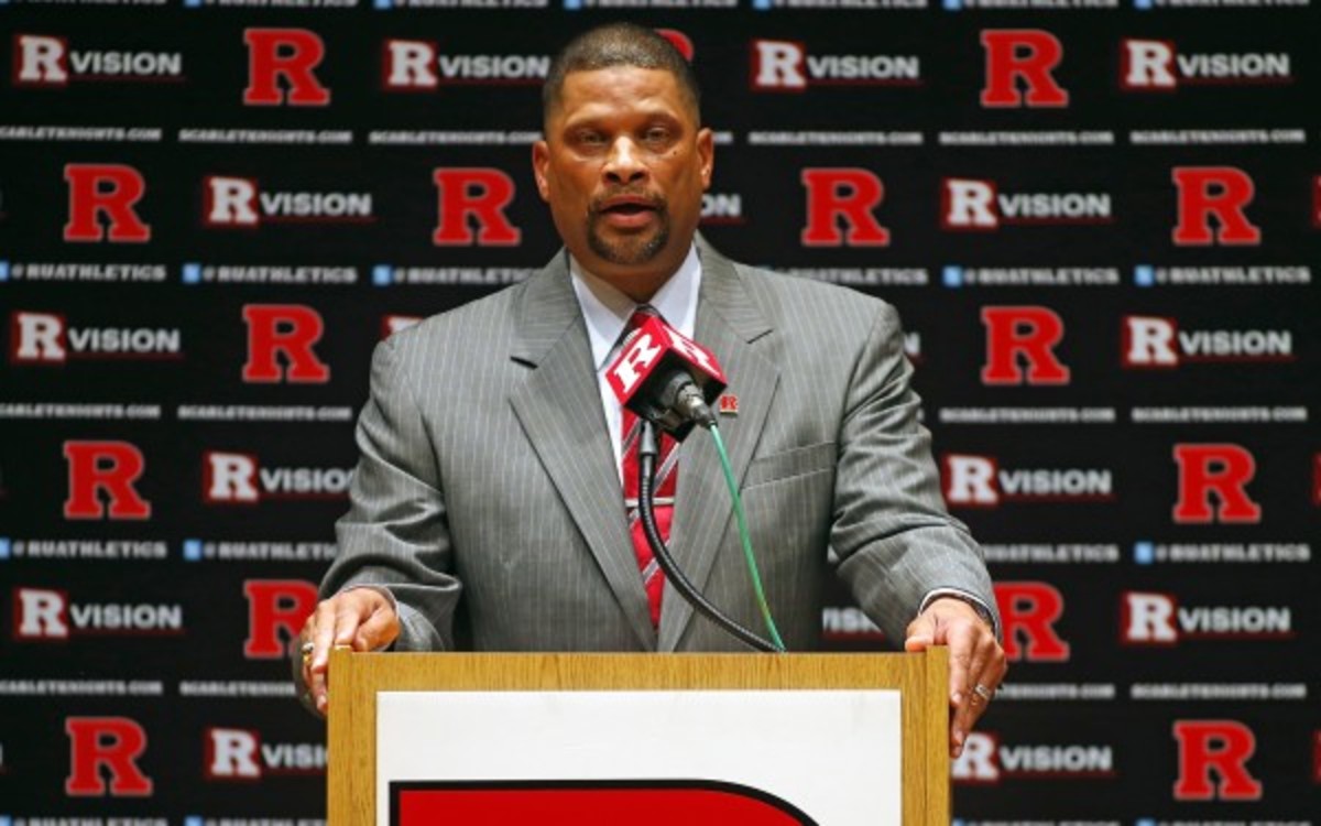 Rutgers coach Eddie Jordan apparently won't have transfer Kerwin Okoro this season. (Rich Schultz/Getty Images)