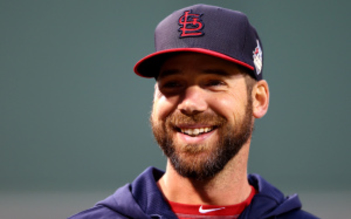 The 38-year-old Chris Carpenter has a 95-44 record in St. Louis, finishing with a 3.07 ERA in nine seasons with the Cardinals. (Elsa/Getty Images)