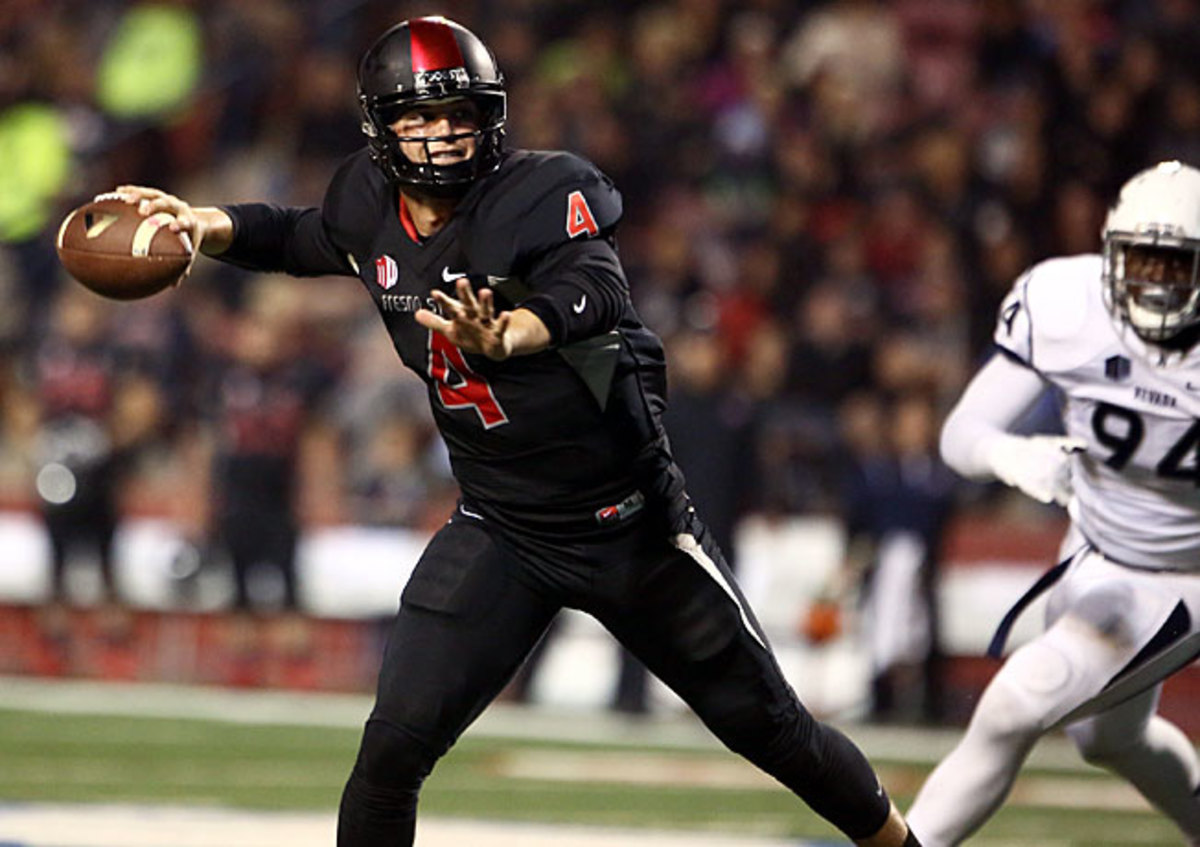 Fresno State's Derek Carr has passed for 3,421 yards and 32 touchdowns, with four interceptions.