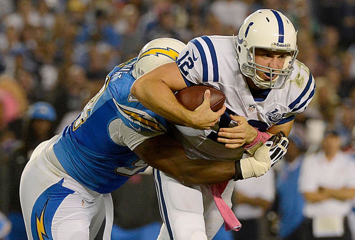 Former first-rounder Corey Liuget has emerged as a major playmaker in his third season. (Donald Miralle/Getty Images)