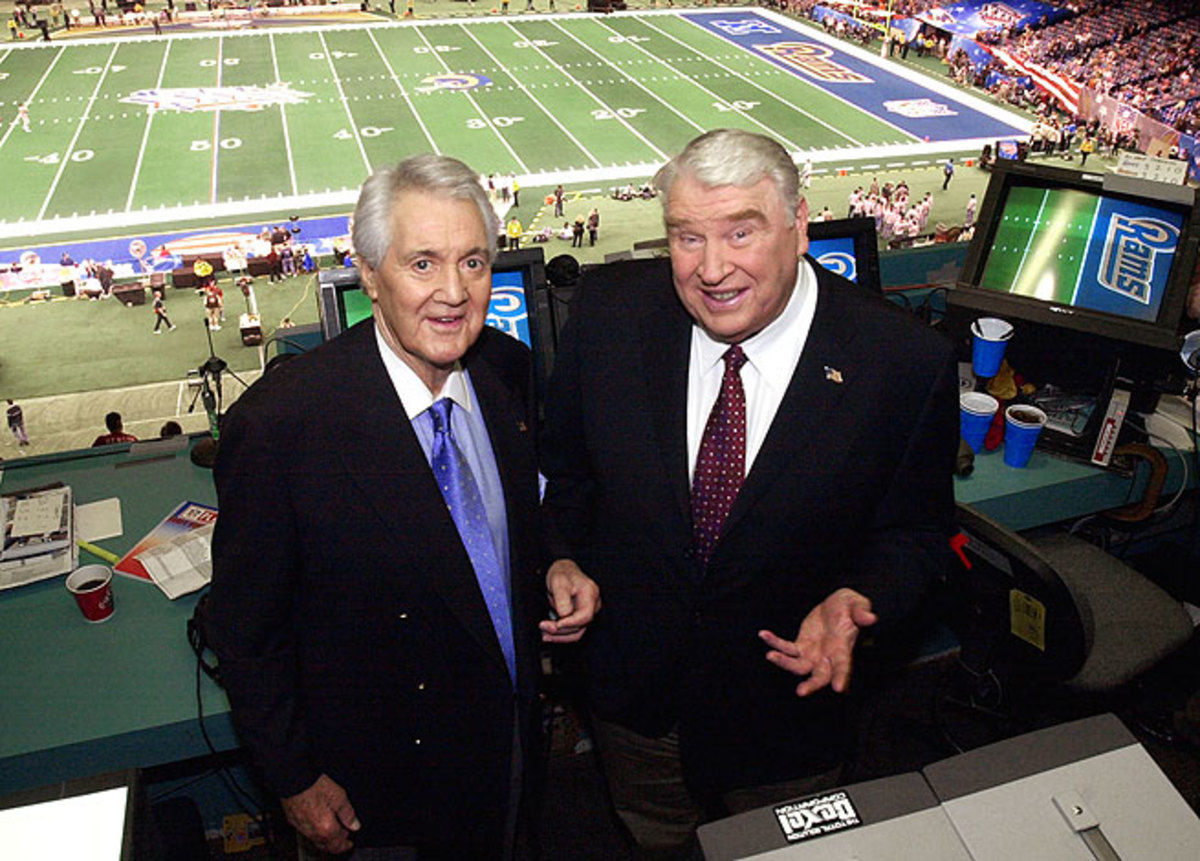 Pat Summerall (left) formed a celebrated pairing with John Madden in the broadcast booth for 22 years.