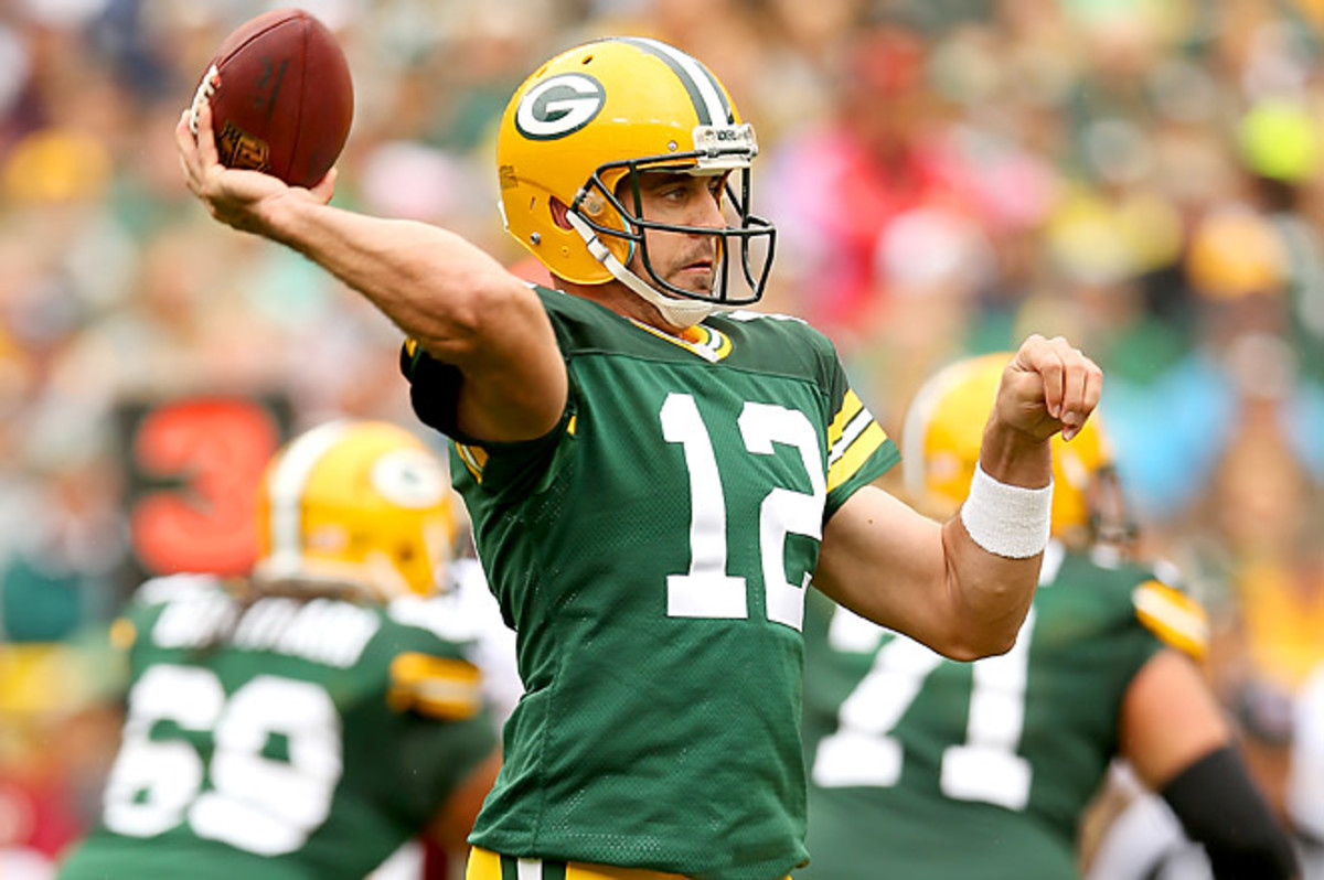 Amidst a day of chaotic finishes, Aaron Rodgers easily took care of business in his rout of Washington.