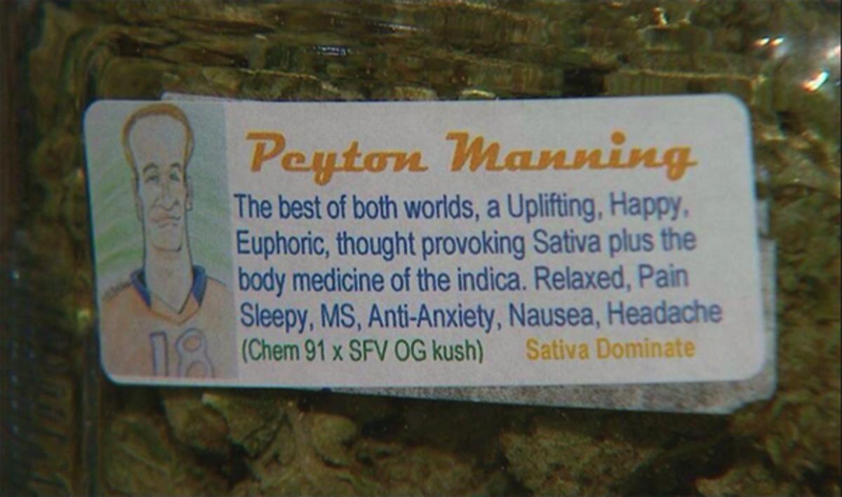peyton manning weed