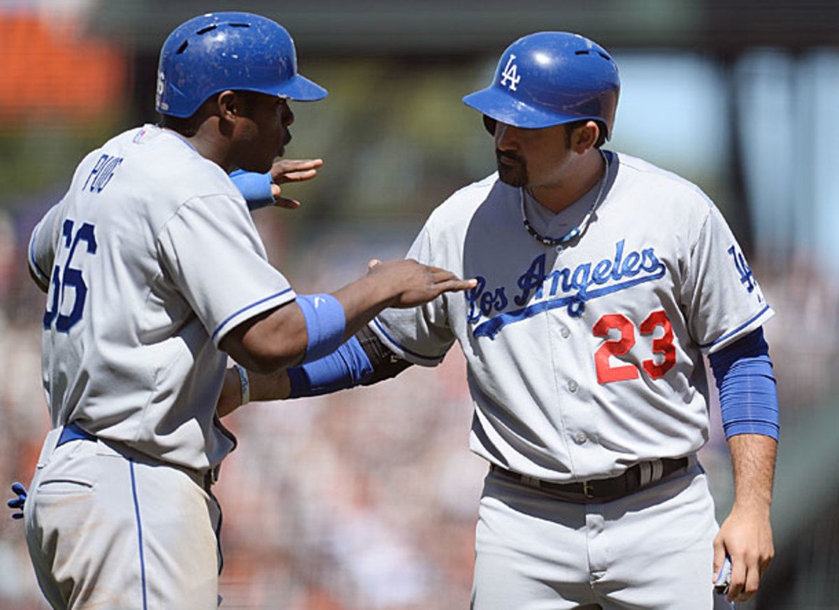 Yasiel Puig and Adrian Gonzalez, Dodgers