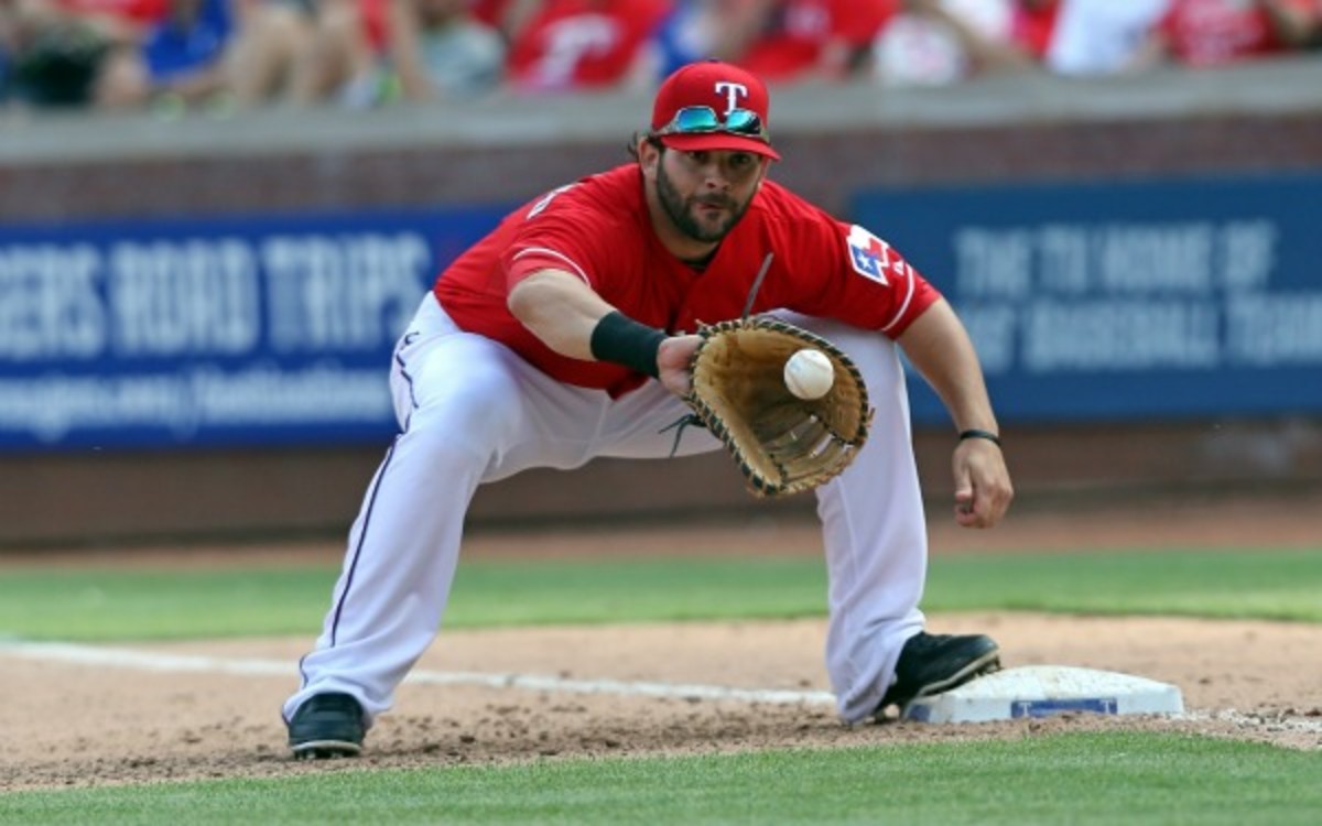 Mitch Moreland has been one of the Rangers' best offensive producers in 2013. (Layne Murdoch/Getty Images)