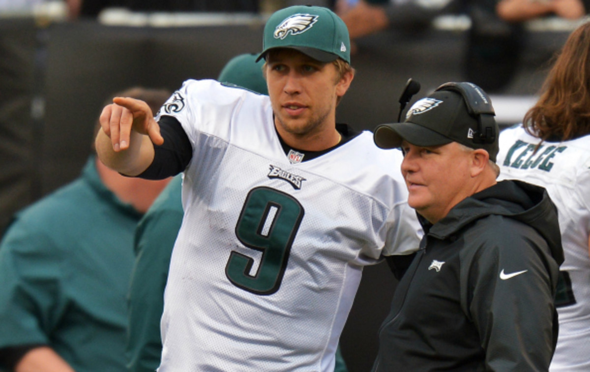 Chip Kelly and the Eagles are 5-1 in games started by Nick Foles this season. (Drew Hallowell/ Getty Images)
