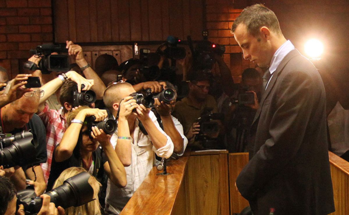 Oscar Pistorius has no immediate plans to compete after killing his girlfriend in February.